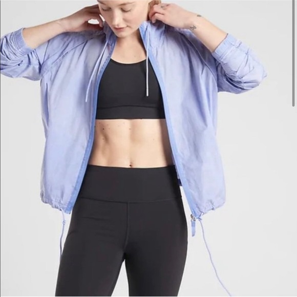 Athleta Expedition Hike Shell Lightweight Mesh Jacket in Periwinkle Size M - Picture 3 of 11